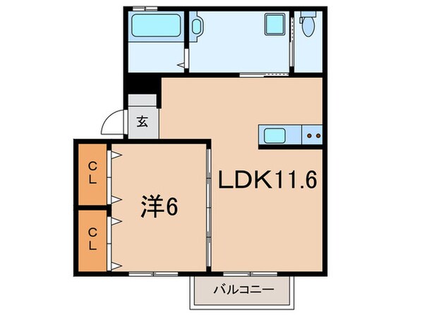 ハイツマスモトＡ棟の物件間取画像